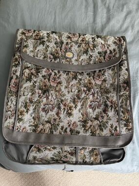 Vintage Diane von Furstenburg Floral Tapestry Garment Bag NWOT